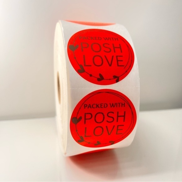 100 Thank You Stickers for poshmark 2 in round | Shipping Supplies | NWT​​ - Picture 5 of 5